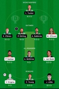 NED vs IRE Dream11