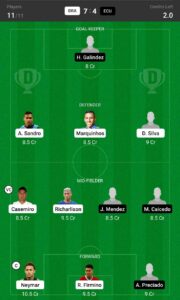 BRA vs ECU Dream11 Team Prediction