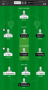 MAH-U19 vs KAR-U19 Dream11 Team Prediction