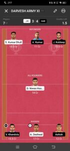 JAI vs HAR Dream11