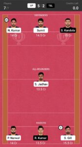 UP vs TEL Dream11