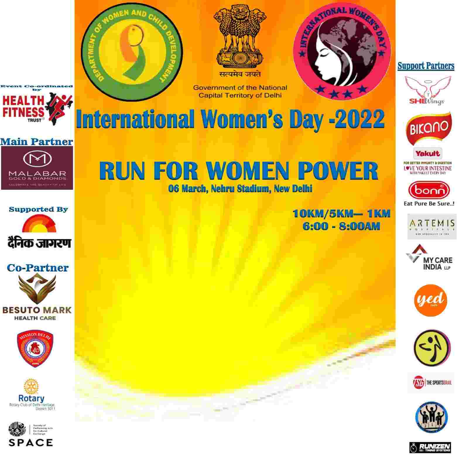 Run For Women Power 2022: International Women’s Day At Jawaharlal Nehru Stadium Delhi