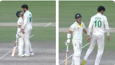 3rd Test: Warner, Shaheen face off in hilarious confrontation on Day 3