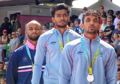 CWG 2022: Eldhose Paul, Abdulla Aboobacker finish 1-2 in triple jump; Sandeep, Annu claim bronze medals (Ld)