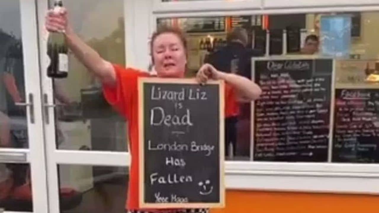 “Lizard Liz is dead,” Video Of Jacki Pickett Owner Of Jaki Fish And Chips In Muir Of Ord Scotland Celebrating Death Of Queen Elizabeth II Goes Viral On Twitter