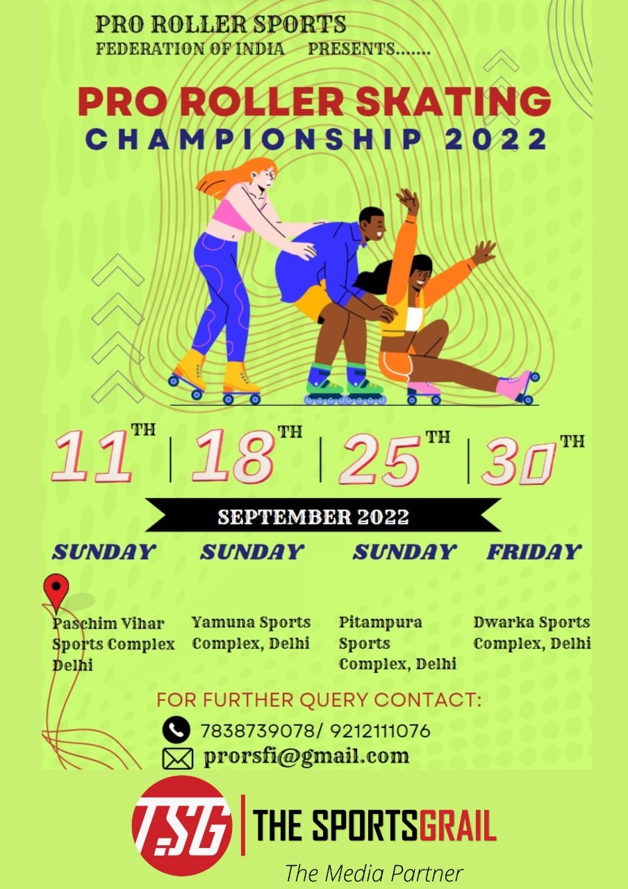 Pro Roller Skating Championship 2022 In Yamuna Sports Complex Surajmal