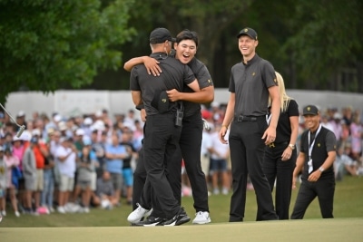 Koreans star for Internationals but team loses to US in Presidents Cup