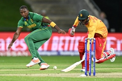 T20 World Cup: Rain has the final say as South Africa, Zimbabwe share points at Hobart (ld)