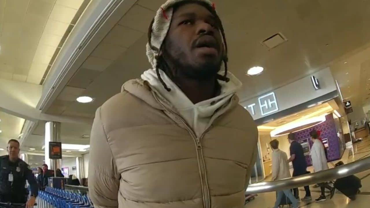 Watch Ex-NFL Player Damian Parms Arrested At Atlanta Airport For Swiping Luggage, Video Goes Viral
