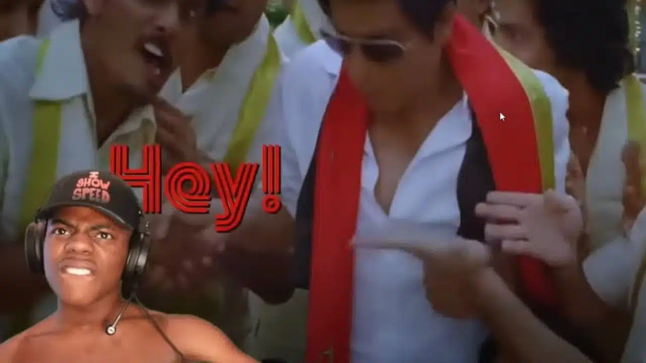 Watch “This habibi is speaking English,” iShowSpeed Reacts To Shah Rukh Khan And Chammak Challo Song, Video Goes Viral
