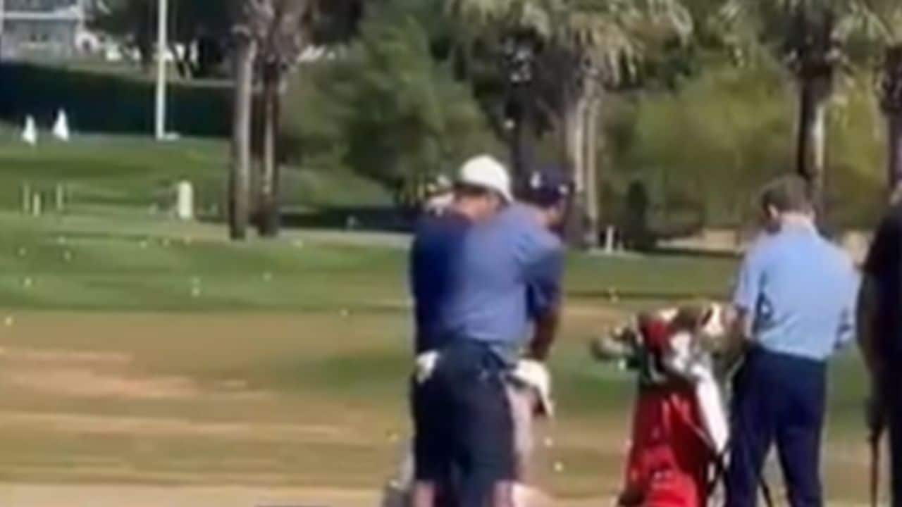 Watch Patrick Reed throws tee at Rory McIlroy in Dubai, video goes viral