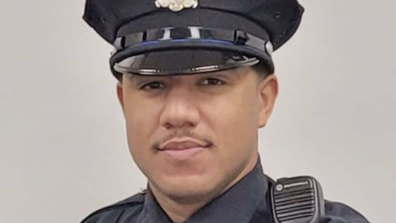 Who is the wife, parents, brother and family of Christopher Fitzgerald Temple police officer