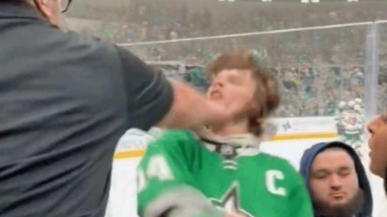 Watch Dallas Stars Fan Punched In The Face For Saying The N Word Fight