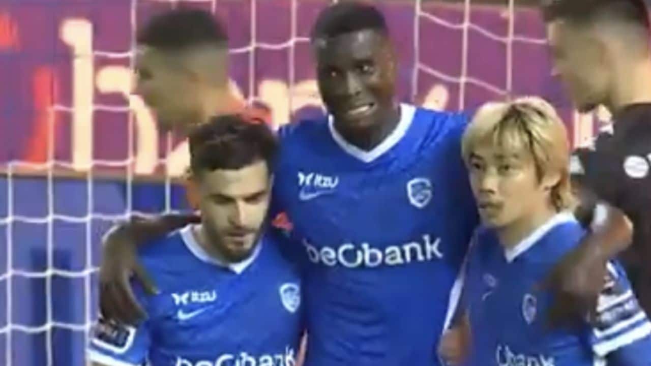 Watch video of Paul Onuachu scoring the worst hat trick ever for Genk goes viral