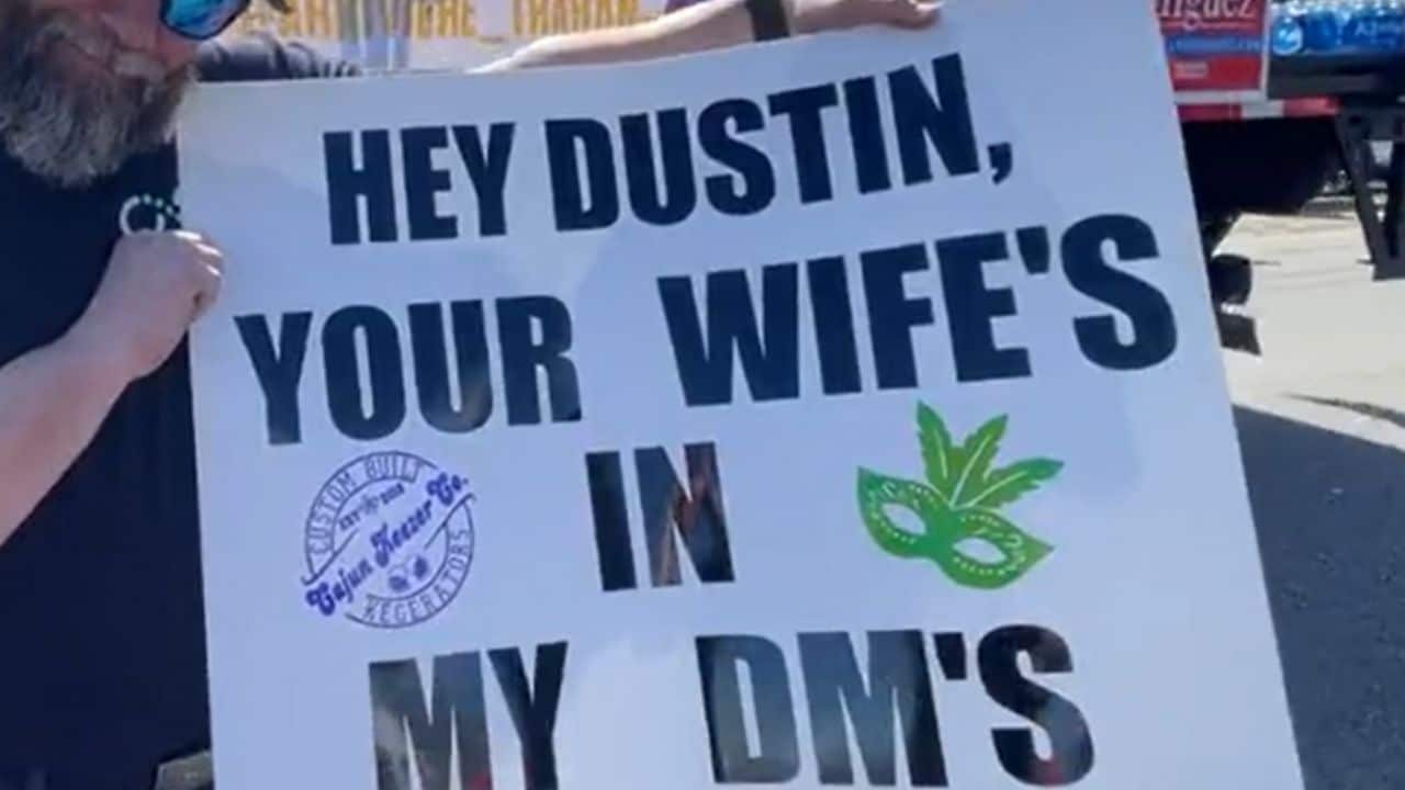 Watch “Wife in my DMs,” Dustin Poirier slaps heckler with Conor McGregor sign, video goes viral