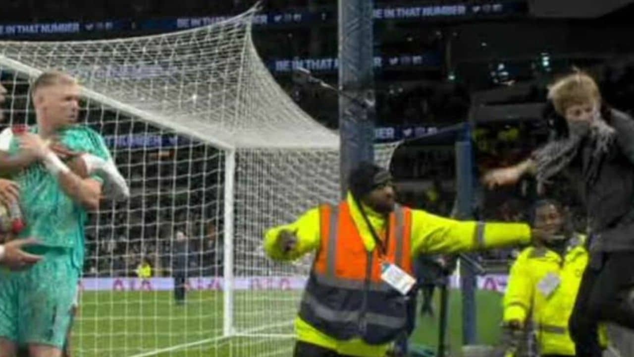 Who is Joseph Watts Tottenham fan from Hackney who kicked Aaron Ramsdale during North London derby