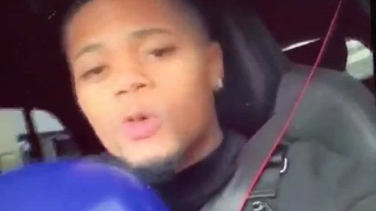 Watch Leon Bailey seen inhaling laughing gas from balloons in viral video