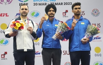 ISSF World Cup: Sarabjot sizzles golden start for India with 10m Air Pistol gold (Ld)