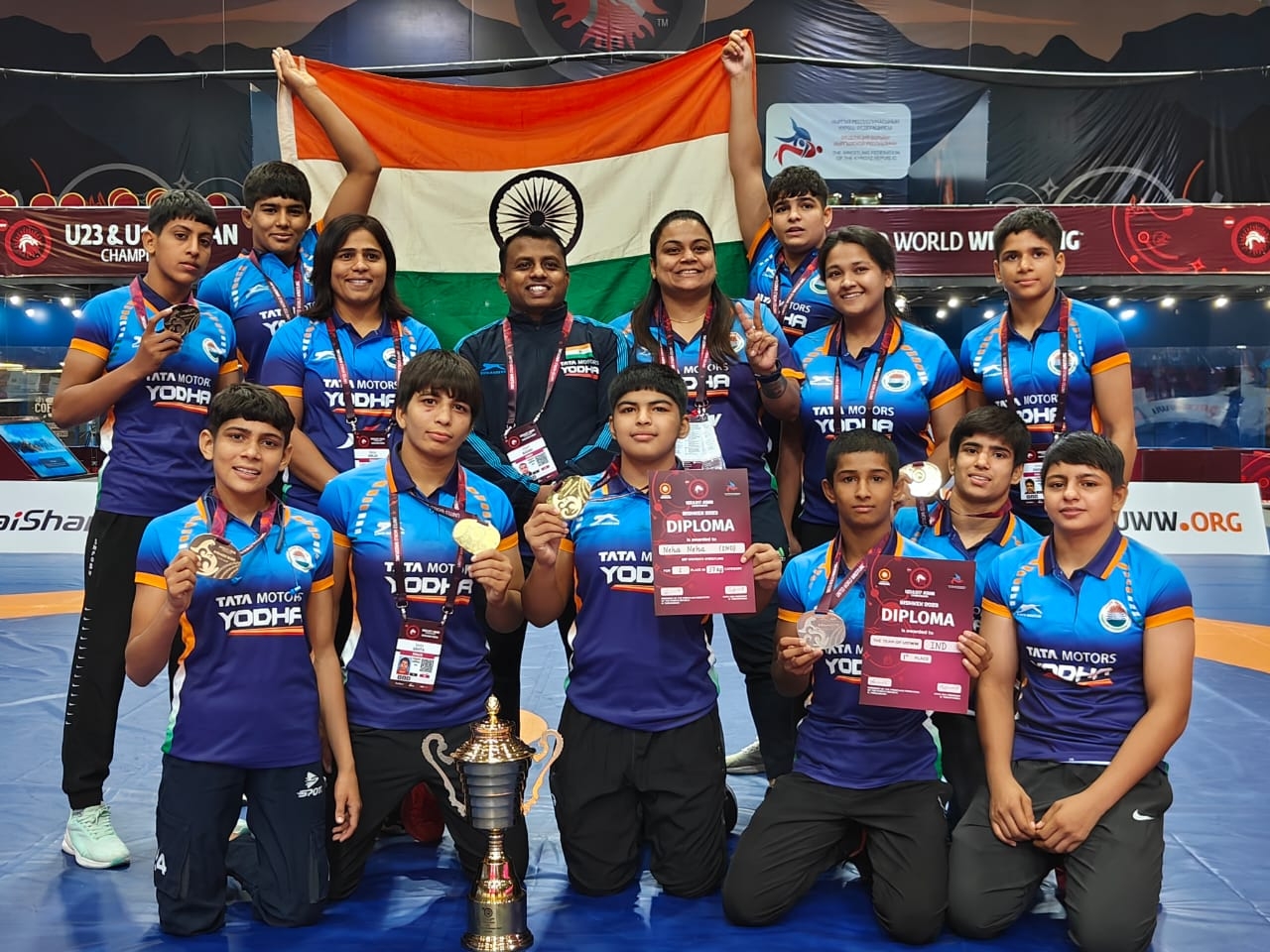U-17 Asian Wrestling: India bag seven medals on Day 3 as women win team championships