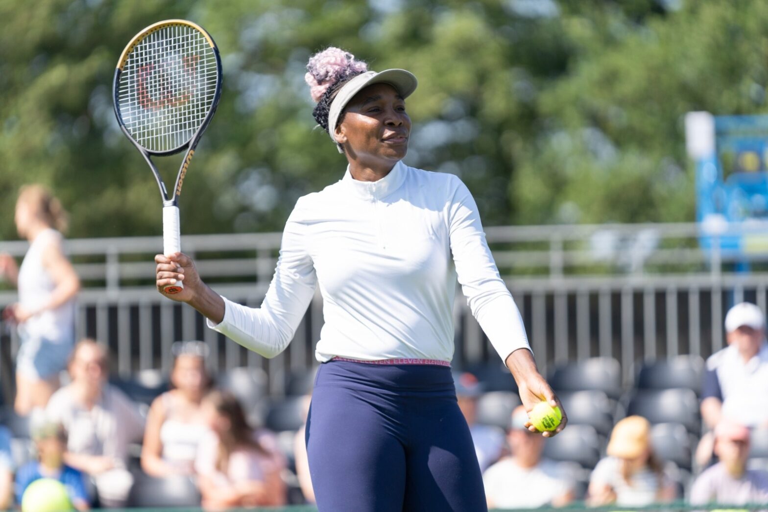 Venus Williams crashes out in opener with sister Serena watching from the stands