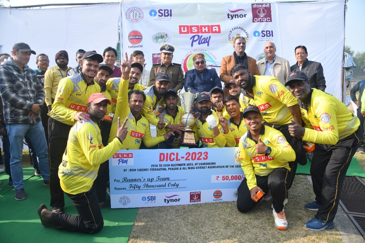 Chandigarh Lions and Silent Heroes crowned winners at the 8th Usha Divyang Cricket League 2023