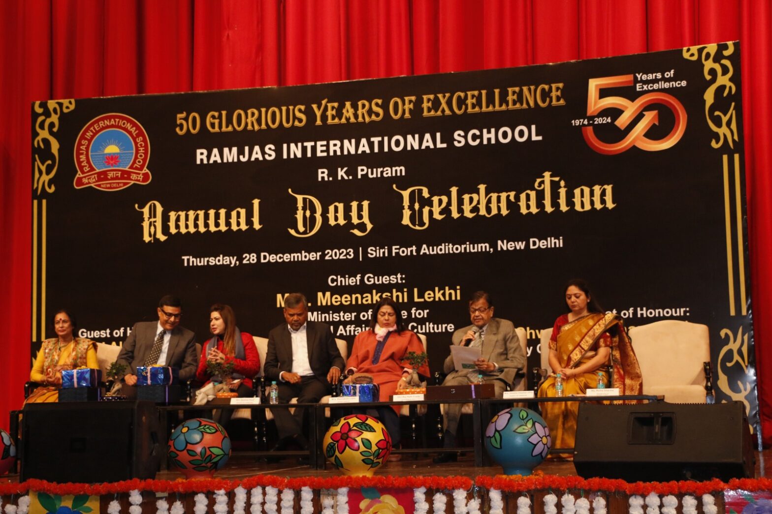 Celebrating its 50th-year milestone, Ramjas International School, RK Puram, marked the Golden Jubilee Annual Day on December 28, 2023, at Siri Fort Auditorium.