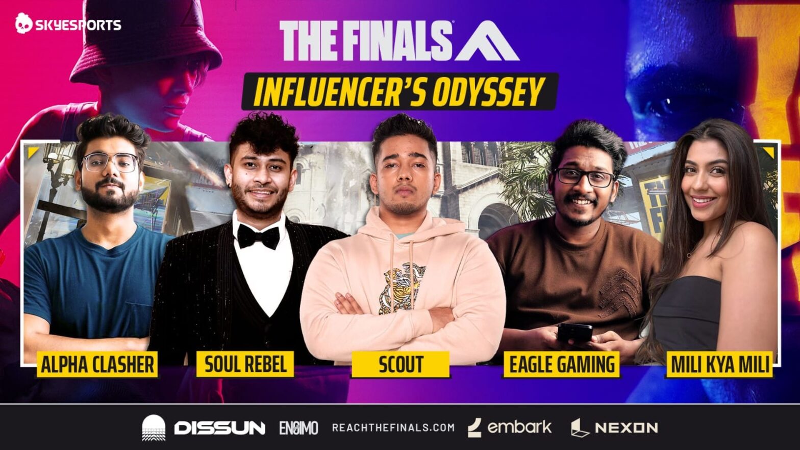 Skyesports Unveils THE FINALS – Influencer’s Odyssey: Scout, Eagle Gaming, Alpha Clasher, Mili Kya Mili, & More Join