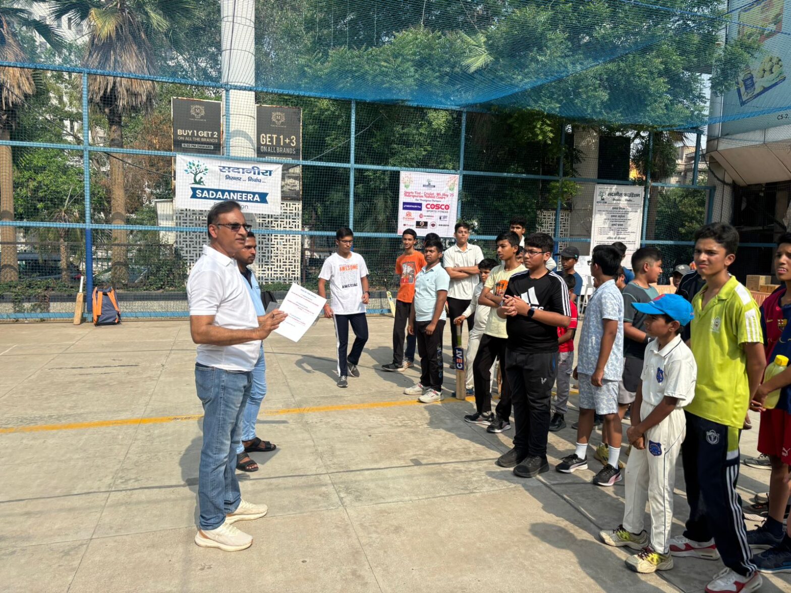 Sports Fest – Cricket competition organised by Sadaaneera Foundation on 4th May 25