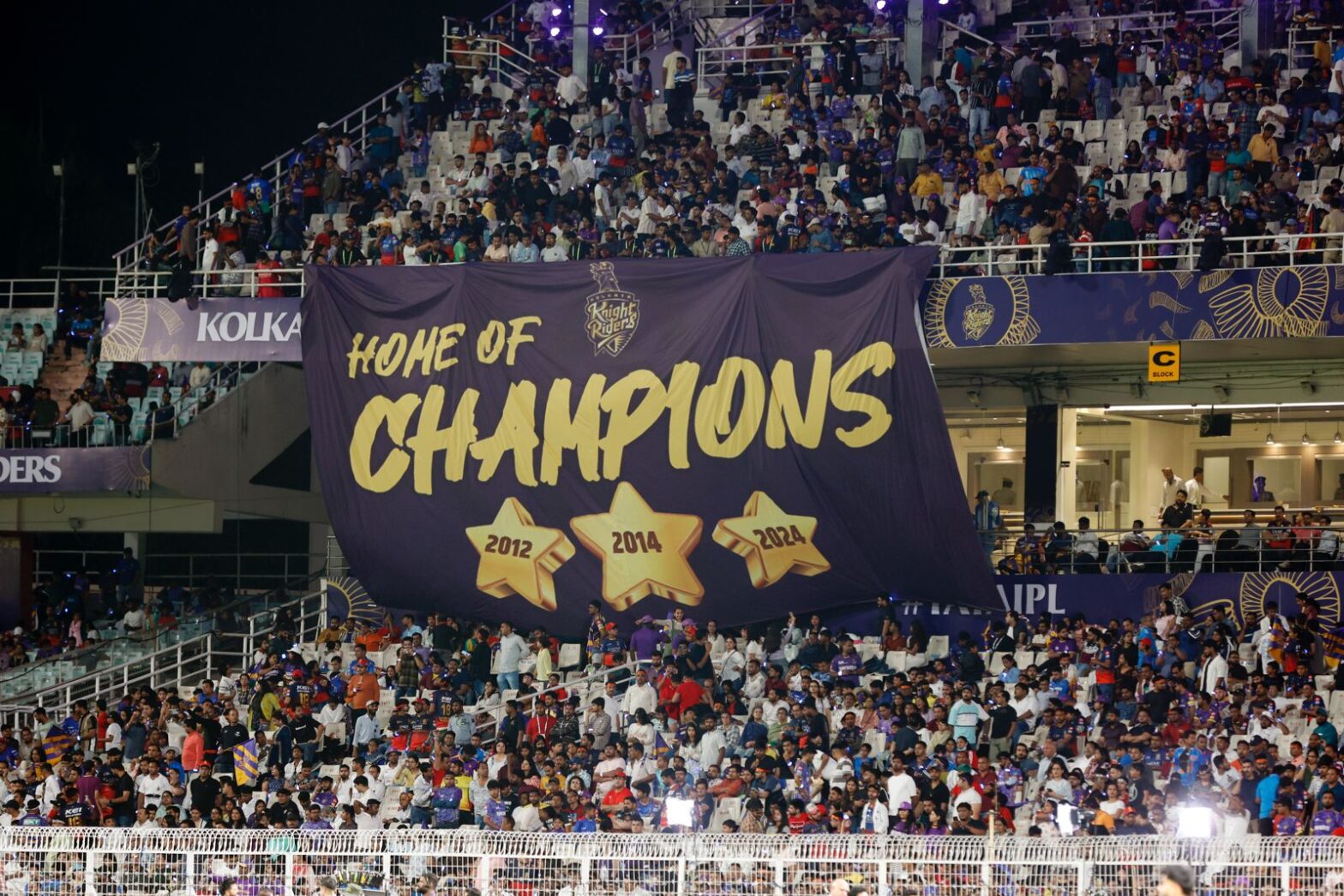 KKR Redefines Matchday Atmosphere with Unmatched Tifo Displays during TATA IPL 2025