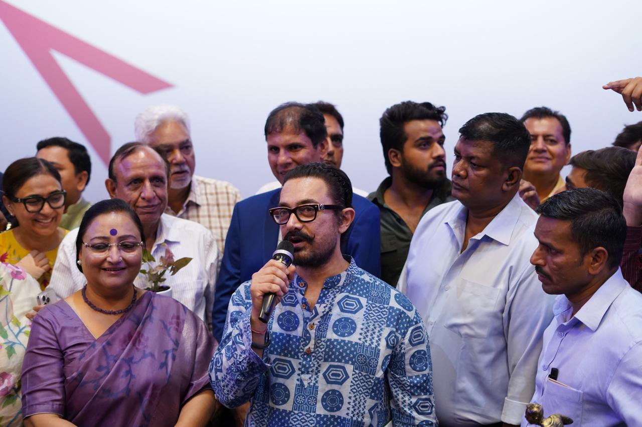 Actor Aamir Khan makes special appearance as Special Olympics Bharat organises screening of Sitaare Zameen Par