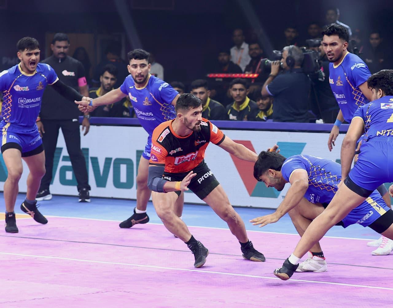 Ajit Chouhan, Anil Mohan inspire U Mumba’s late surge past Tamil Thalaivas as Arjun Deshwal goes Super 10 in vain