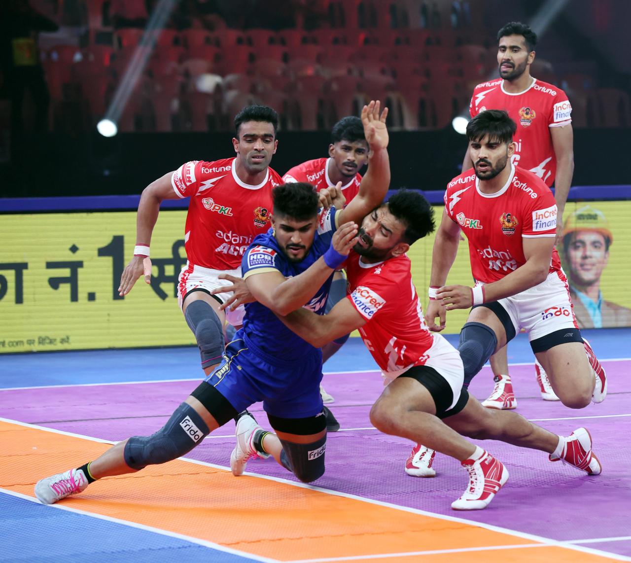 Jaideep Dahiya’s High Five powers Haryana Steelers’ narrow win over Gujarat Giants