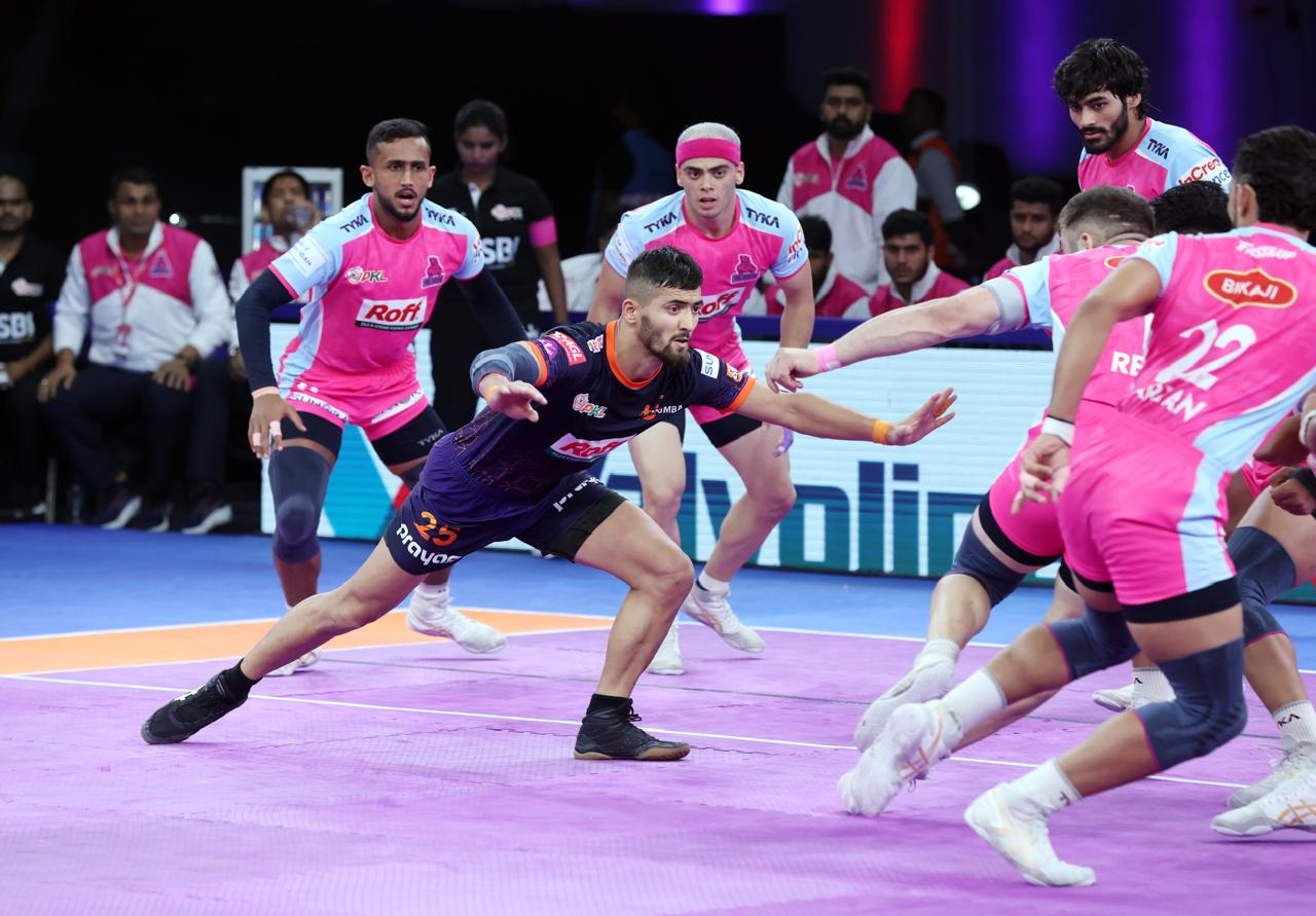 Nitin Kumar’s Super 10 leads Jaipur Pink Panthers comeback to clinch tie-breaker against U Mumba