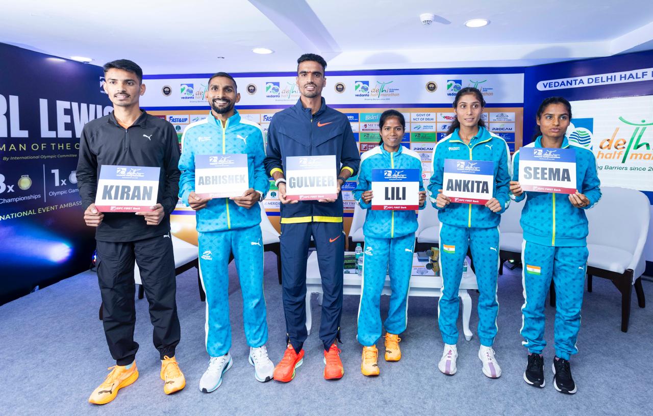 “I don’t think about records, I Just aim to perform well”, says Asian Champion Gulveer Singh ahead of the landmark 20th edition of Vedanta Delhi Half Marathon 2025