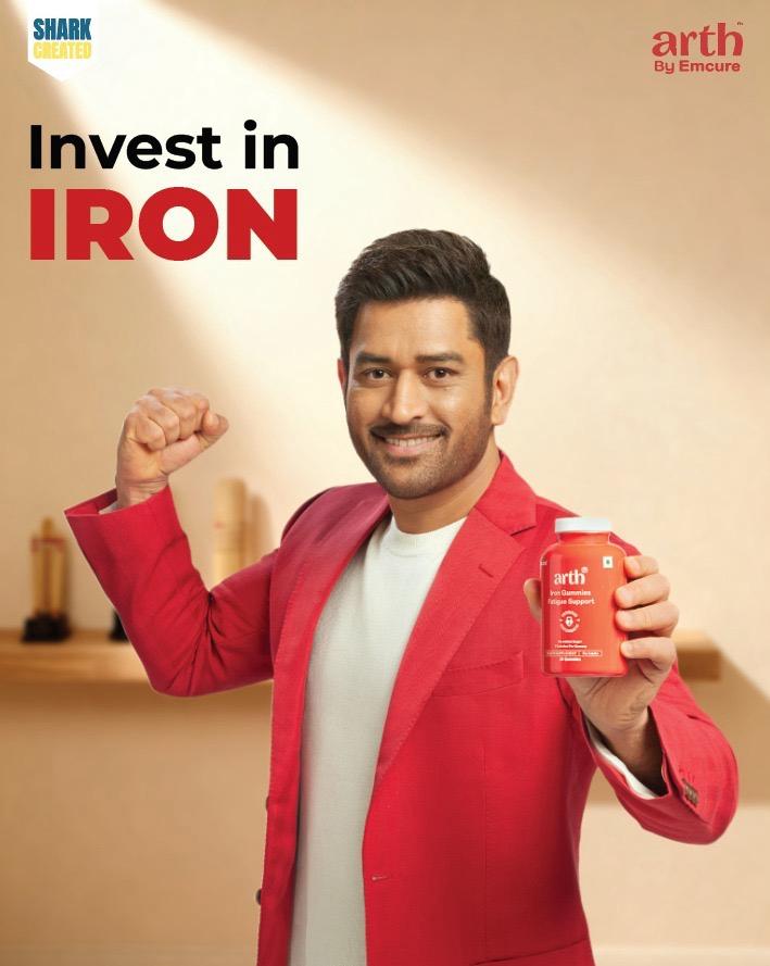 Arth by Emcure Launches “Invest in Iron” campaign with MS Dhoni on World Iron Deficiency Day