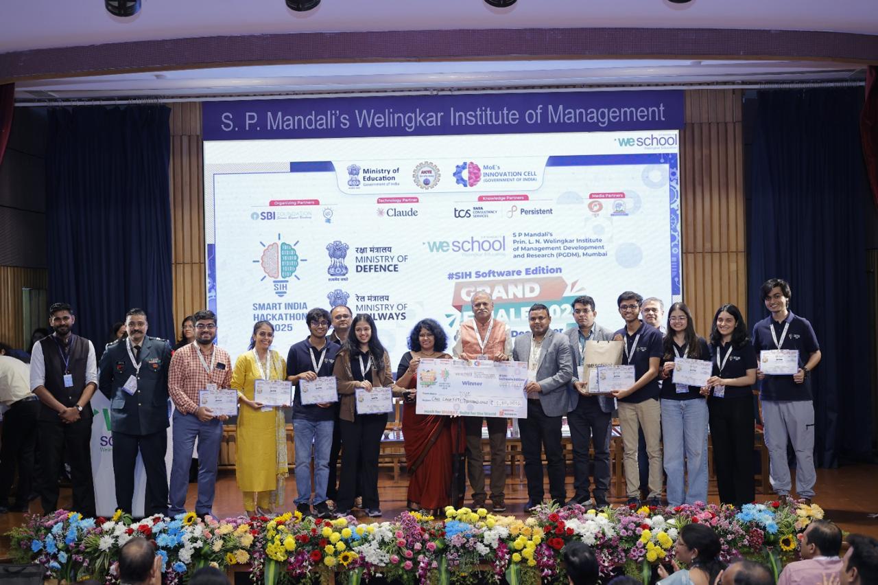 Ministry of Education Celebrates Outstanding Winners of Smart India Hackathon (SIH) 2025 at WeSchool